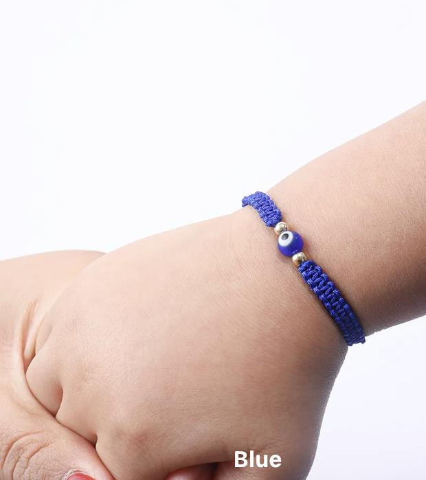 Evil Eye Greek Mati Baby/Kids Handmade String Adjustable Bracelet