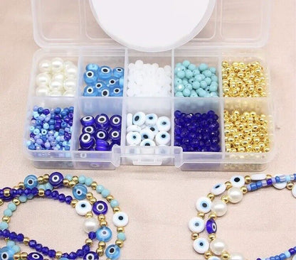 Evil Eye DIY Glass Beads Jewelry Making Box Set