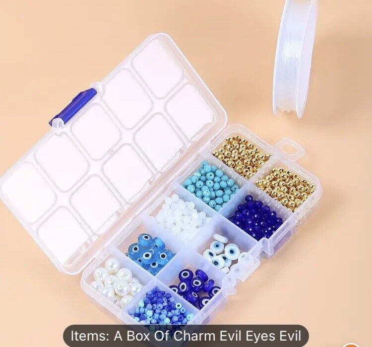 Evil Eye DIY Glass Beads Jewelry Making Box Set