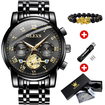 High Quality OLEVS Mens Classic Wrist Watch - Quartz, Waterproof - Multiple Colo