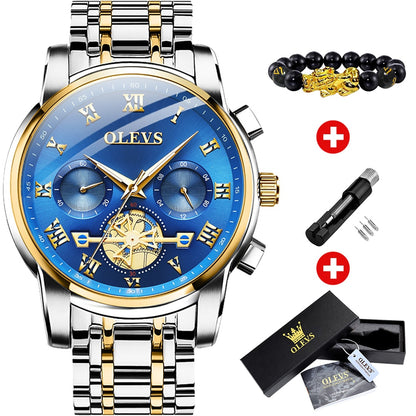 High Quality OLEVS Mens Classic Wrist Watch - Quartz, Waterproof - Multiple Colo