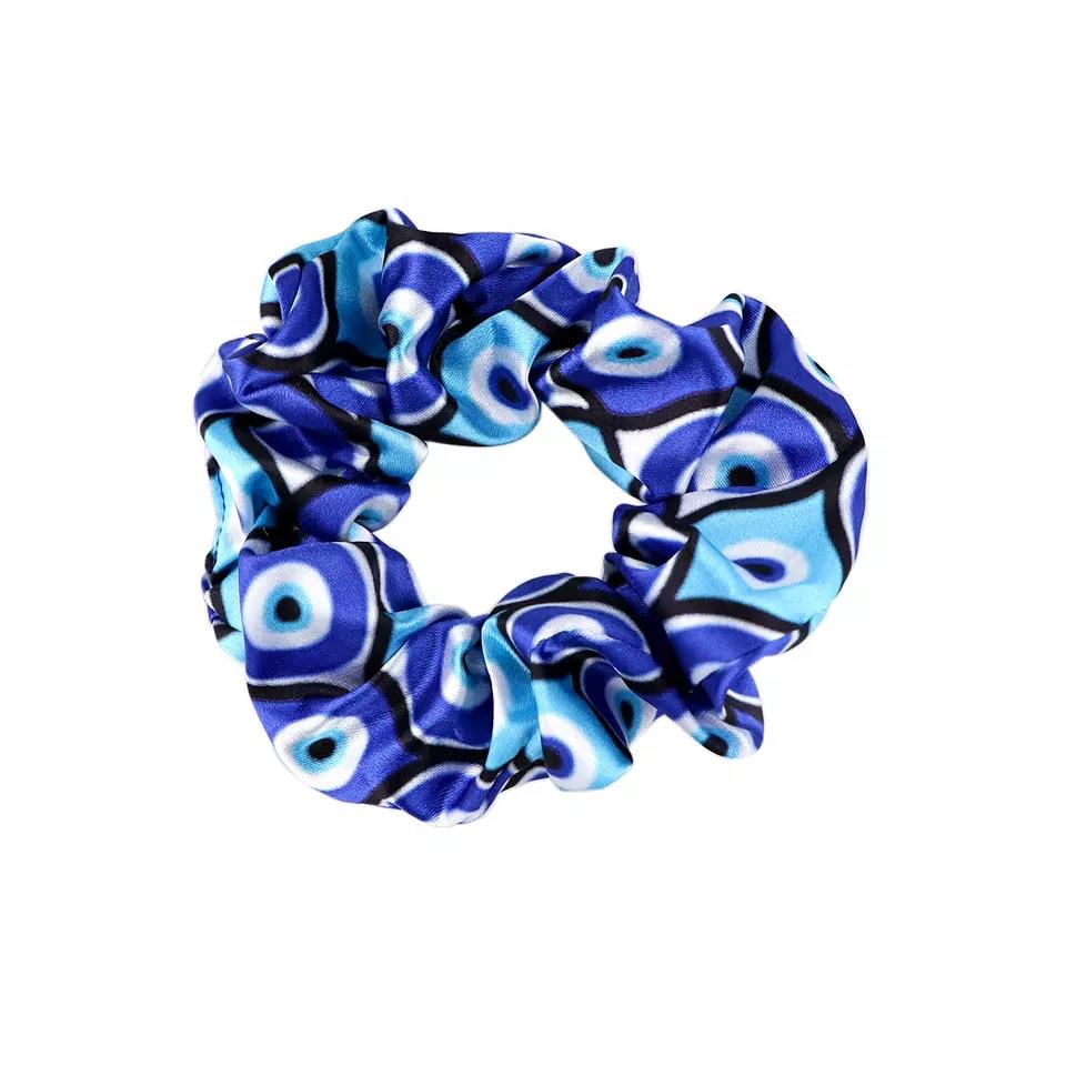 Evil Eye Blue Hair Scrunchie