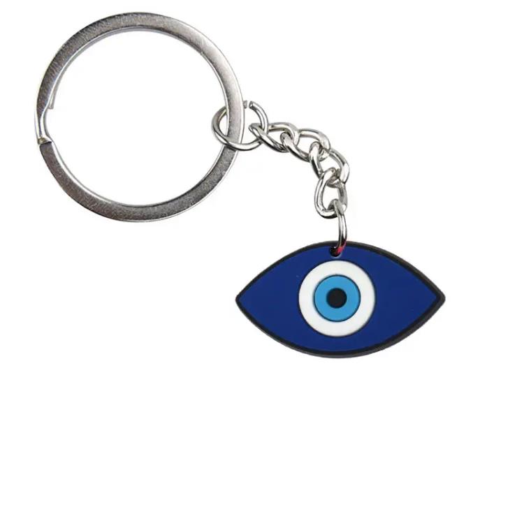 Evil Eye PVC Charm Key Chain Keyring