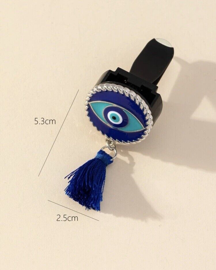 Evil Eye and Tassel Car Air Conditioning Outlet Clip